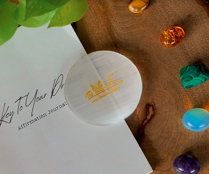 Miracle Selenite plate for Charging and Cleansing Crystals - MYHEALINGBAY